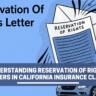 What is an Insurance Reservation of Rights Letter?