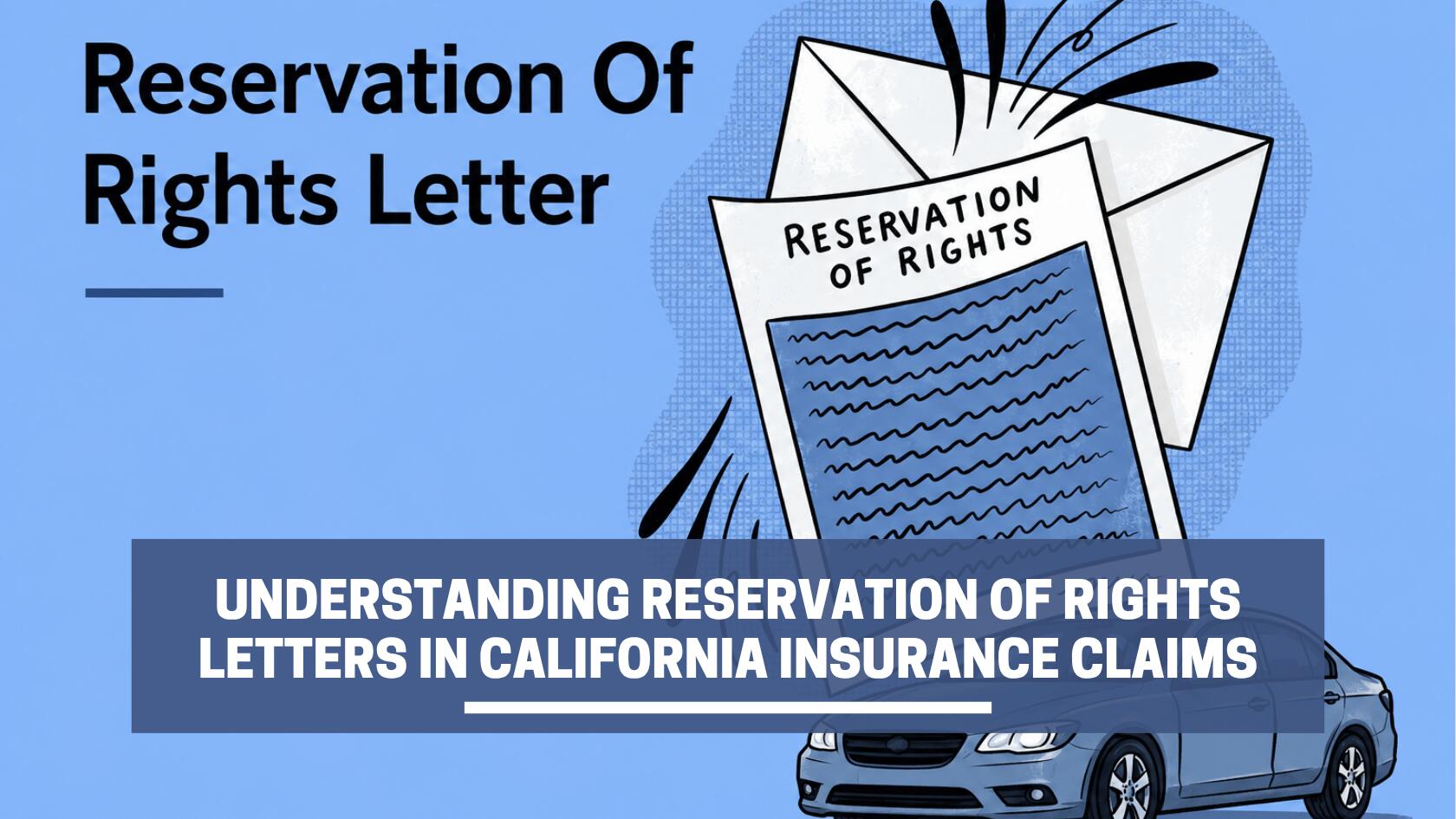 What is an Insurance Reservation of Rights Letter?